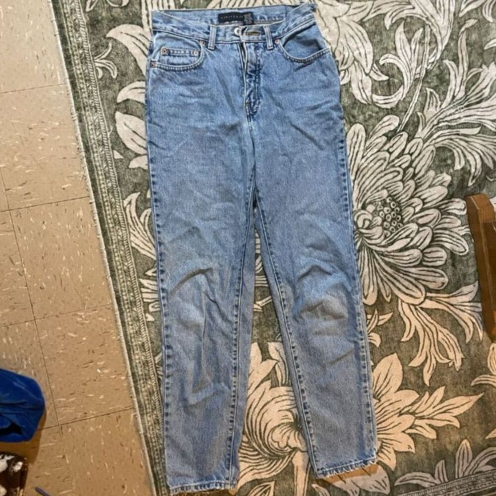 Vintage 90s The Limited High Waisted Medium Wash Mom Jeans Size 2 Distressed